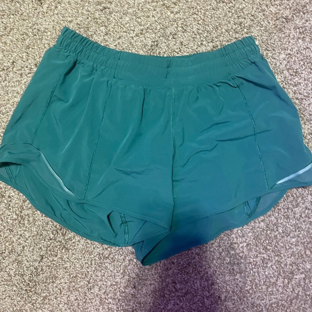 **RARE** Lululemon Hotty Hot Shorts In Teal Green